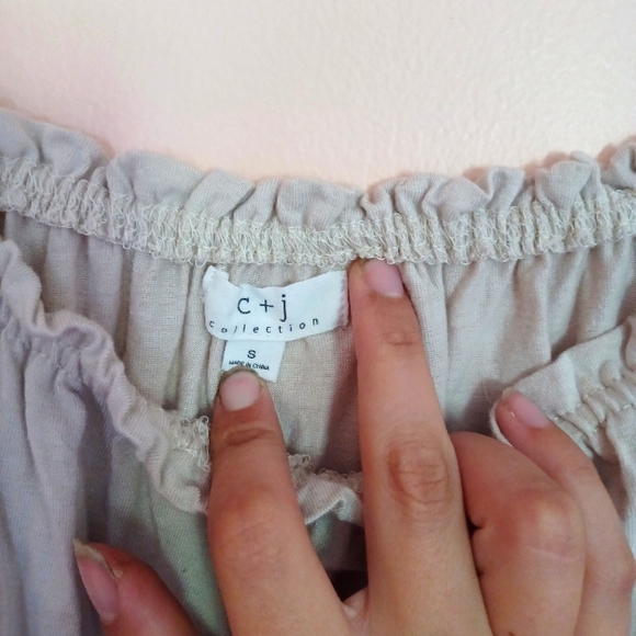 Boho Off-the-Shoulder Top Small - Picture 3 of 6